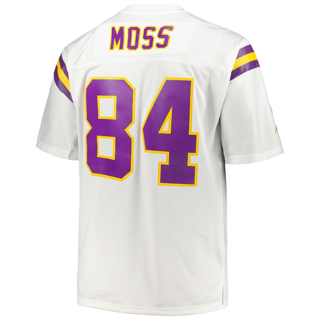 Minnesota Vikings Randy Moss Mitchell & Ness Purple Big & Tall 1998 Retired Player Replica Jersey product image 9, provided