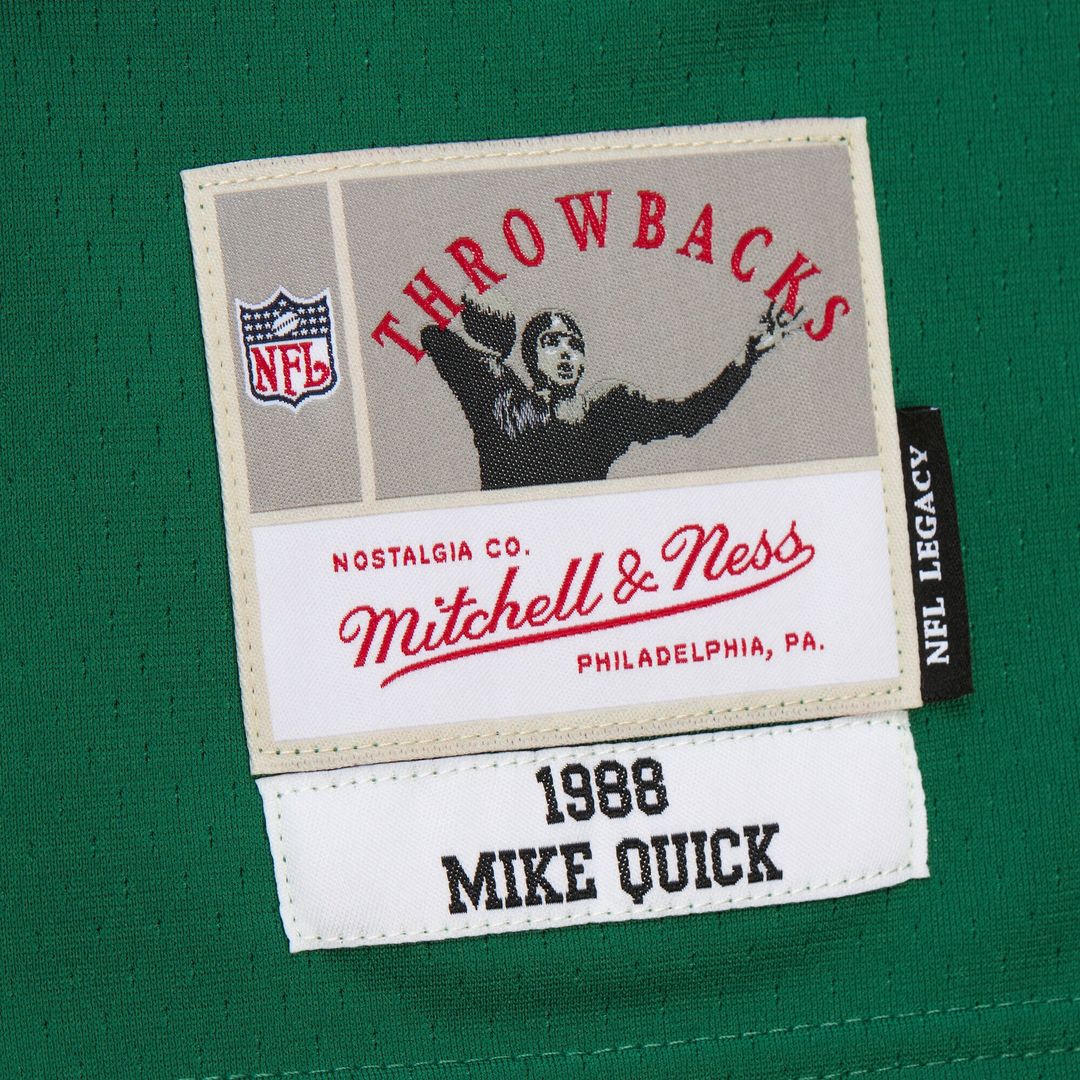 Philadelphia Eagles Mike Quick Mitchell & Ness Kelly Green Legacy Replica Jersey product image 5, provided for visual