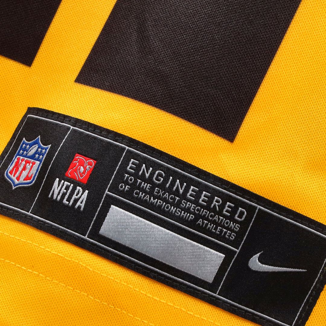Pittsburgh Steelers Aaron Rodgers Nike Gold Alternate Vapor F.U.S.E. Limited Jersey product image 7, provided for visual