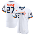 Houston Astros Jose Altuve Nike White City Connect Authentic Sponsor Patch Jersey product image 1, provided for visual