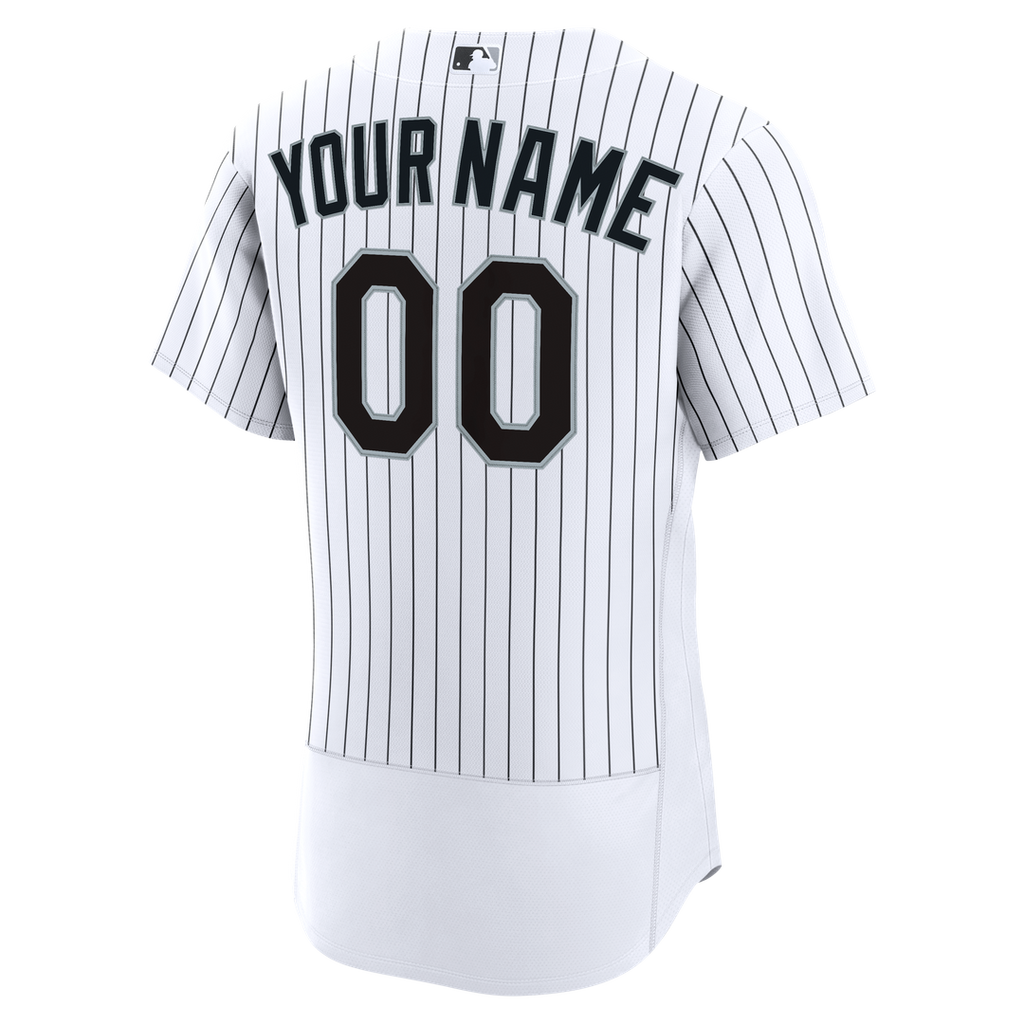 Chicago White Sox Nike White Home Authentic Custom Jersey product image 3, provided for visual reference and product detail
