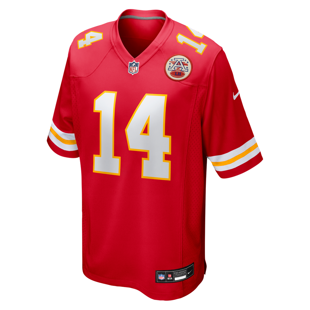 Kansas City Chiefs Garrett Nussmeier Nike Red Game Jersey product image 4, provided for visual reference and product detail