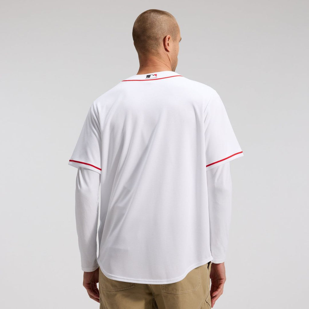 Cincinnati Reds Nike White Home Replica Team Jersey product image 2, provided for visual reference and product detail review