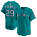 Seattle Mariners Cal Raleigh Nike Teal Alternate Limited Jersey product image 1, provided for visual reference and product