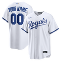 Kansas City Royals Nike White Home Replica Custom Jersey product image 1, provided for visual reference and product detail