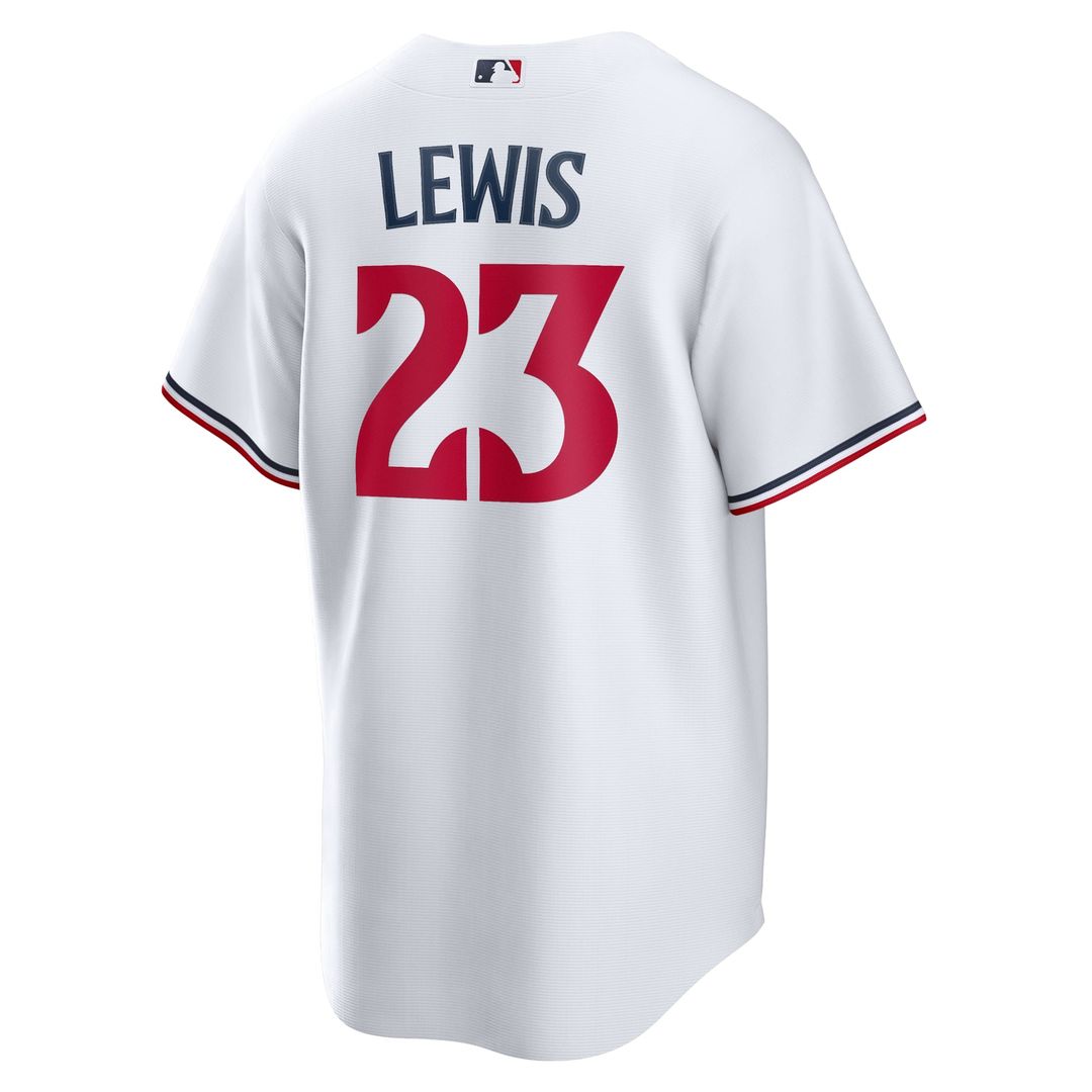 Minnesota Twins Royce Lewis Nike White Replica Player Jersey product image 3, provided for visual reference and product