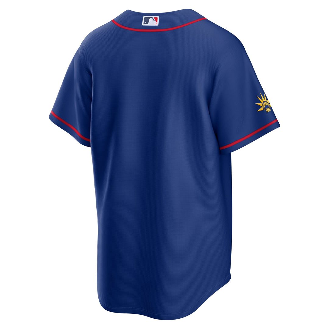 France National Team x MLB Nike Blue Stadium Replica Jersey product image 3, provided for visual reference and product