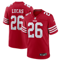 San Francisco 49ers Chase Lucas Nike Scarlet Team Game Jersey product image 1, provided for visual reference and product
