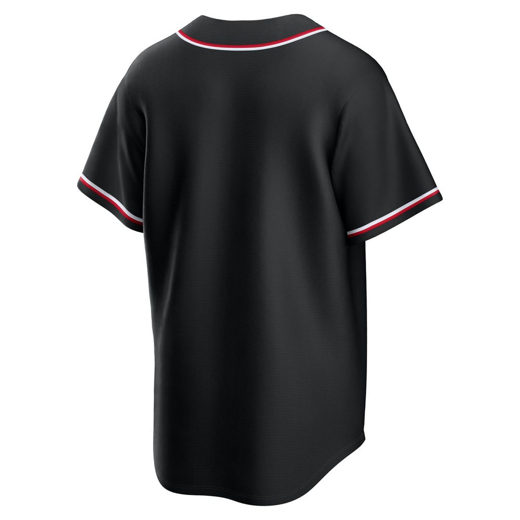 Cleveland Guardians Nike Fashion Replica Black Out Jersey product image 3, provided for visual reference and product detail