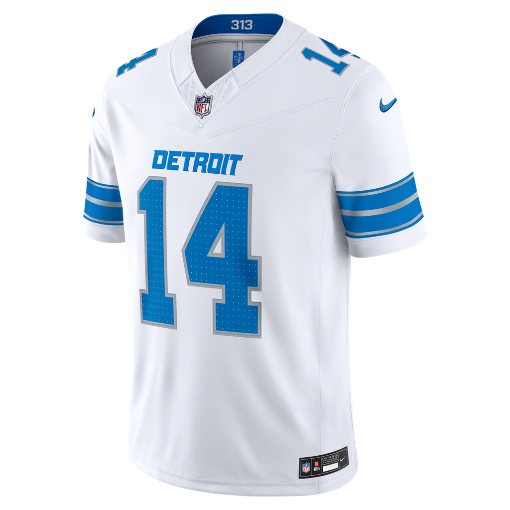 Detroit Lions Amon-Ra St. Brown Nike White Vapor F.U.S.E. Stitched Limited Jersey product image 5, provided for visual
