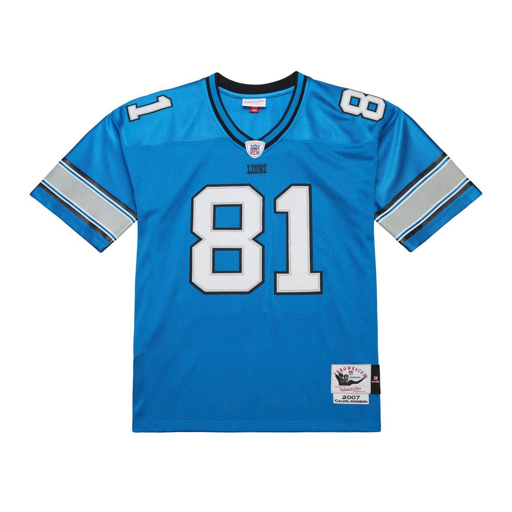 Detroit Lions Calvin Johnson Mitchell & Ness Black 2007 Authentic Throwback Jersey product image 18, provided for visual