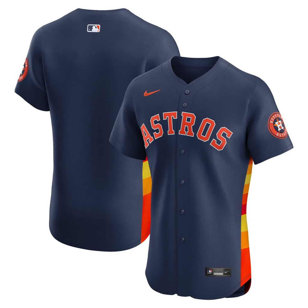 Houston Astros Nike Navy Alternate 2 Elite Jersey product image 1, provided for visual reference and product detail review