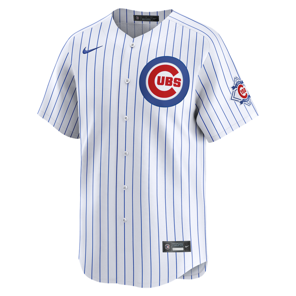 Chicago Cubs Pete Crow-Armstrong Nike White 150th Anniversary Limited Jersey product image 2, provided for visual reference