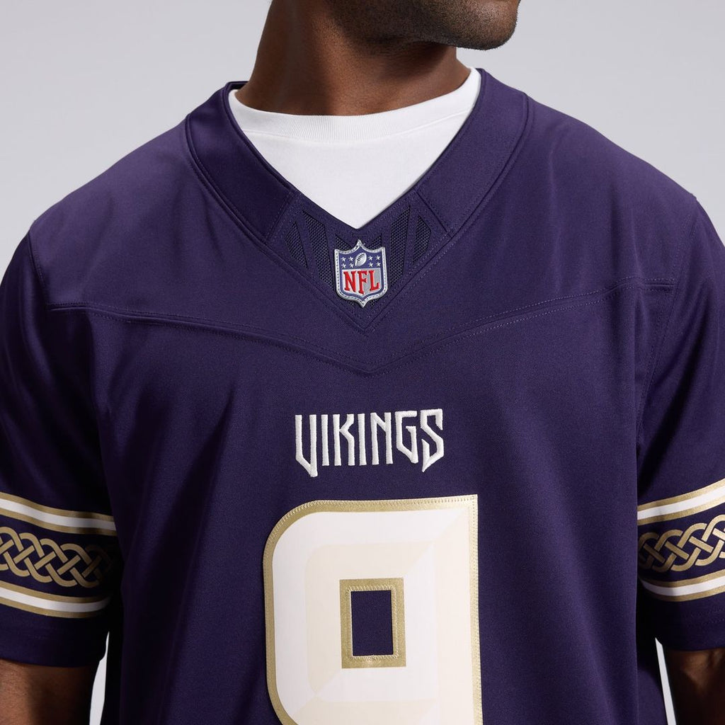 Minnesota Vikings J.J. McCarthy Nike Purple 2026 Rivalries Collection Stitched Limited Jersey product image 8, provided for