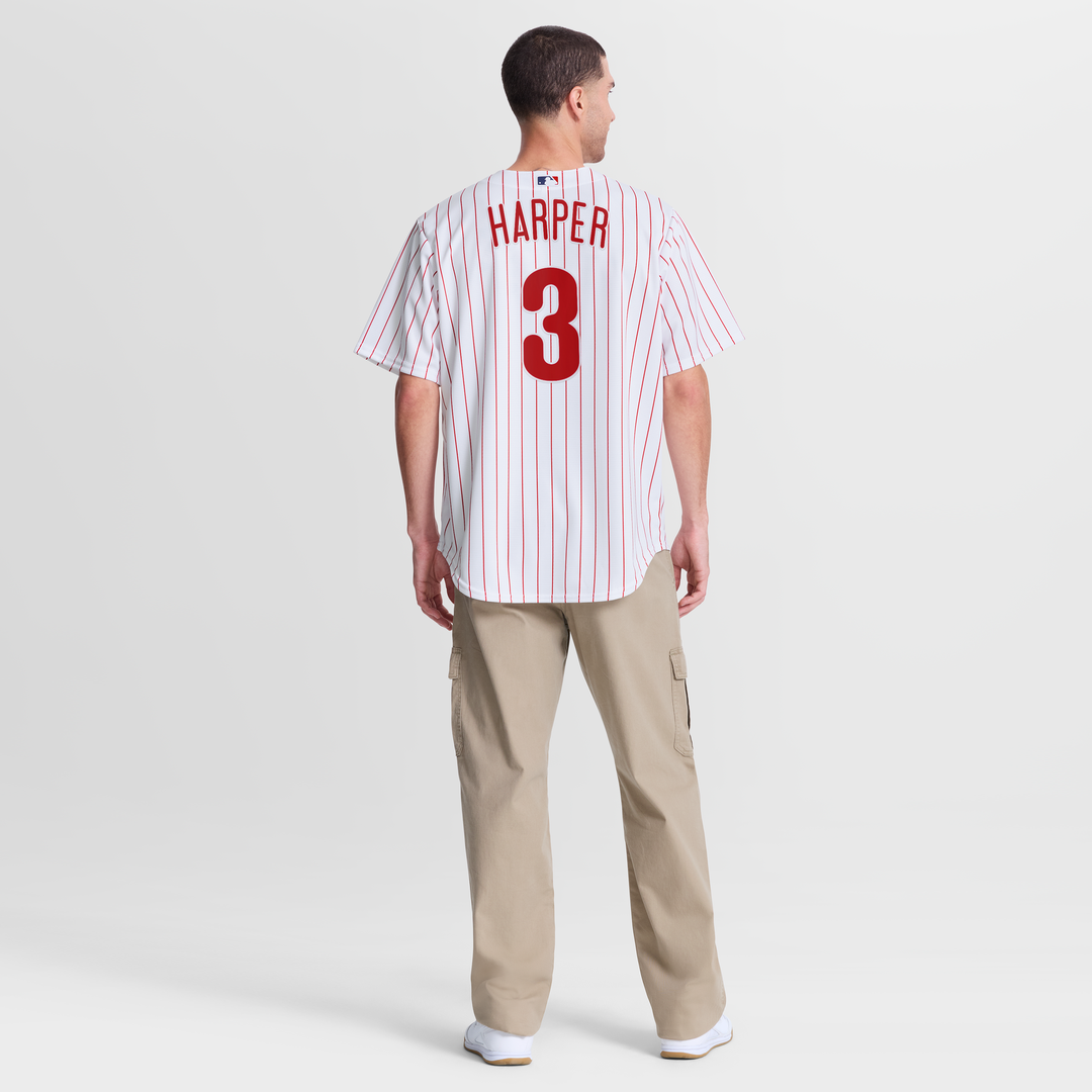 Philadelphia Phillies Bryce Harper Nike White Home Replica Jersey product image 5, provided for visual reference and product