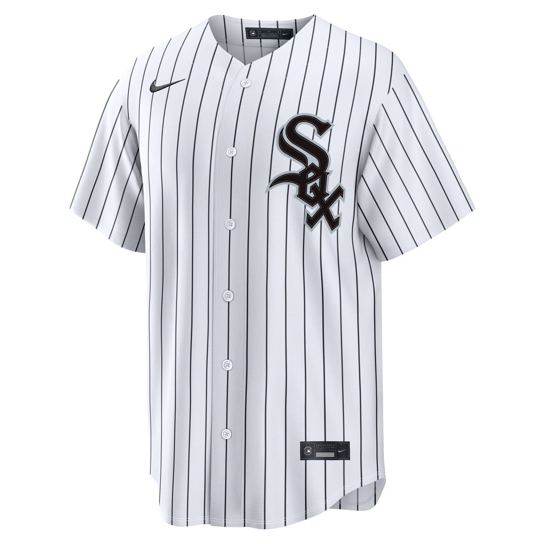 Chicago White Sox Huascar Brazoban Nike White Home Replica Jersey product image 4, provided for visual reference and product