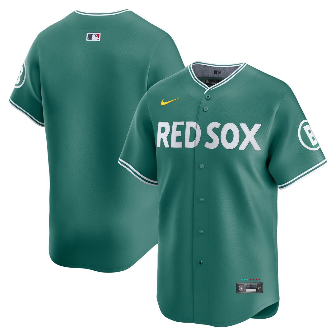 Boston Red Sox Nike Green City Connect Limited Jersey product image 1, provided for visual reference and product detail