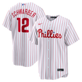 Philadelphia Phillies Kyle Schwarber Nike White Home Replica Jersey product image 1, provided for visual reference and