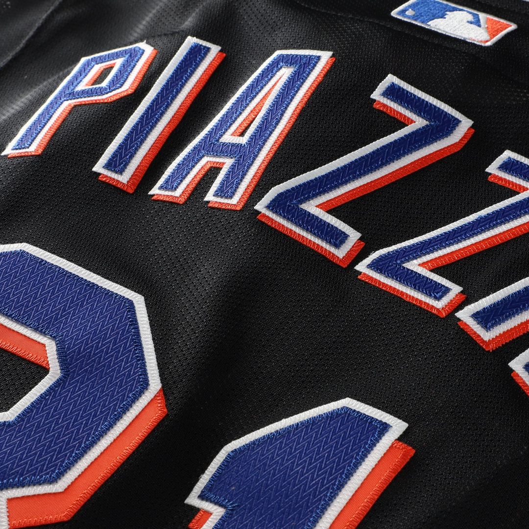New York Mets Mike Piazza Mitchell & Ness Black Cooperstown Collection 2000 Batting Practice Jersey product image 5,
