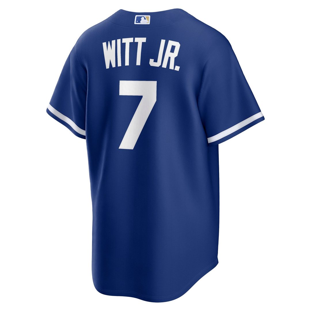 Kansas City Royals Bobby Witt Jr. Nike Light Blue Alternate Replica Jersey product image 12, provided for visual reference