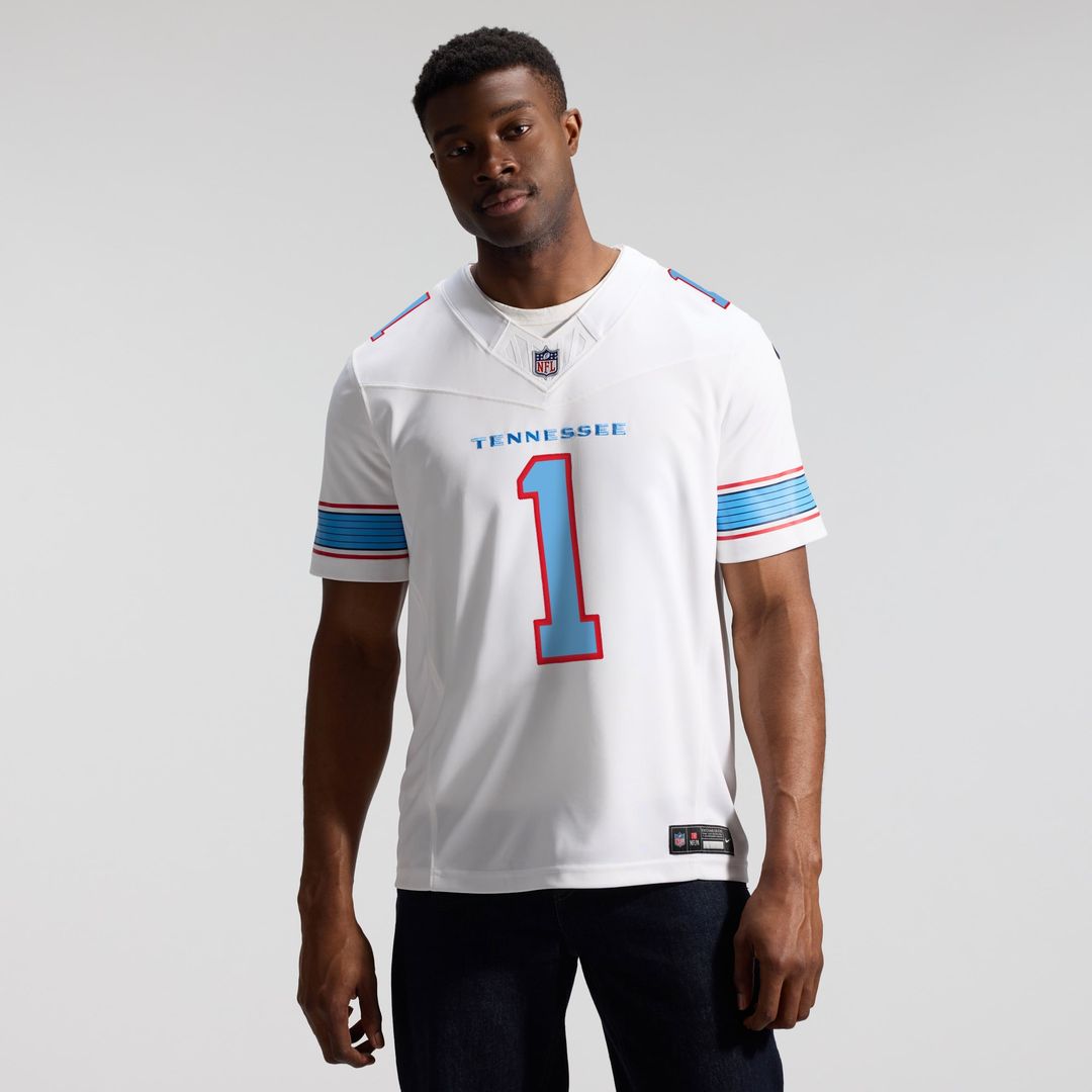 Tennessee Titans Cameron Ward Nike Light Blue Team Vapor F.U.S.E. Stitched Limited Jersey product image 30, provided for