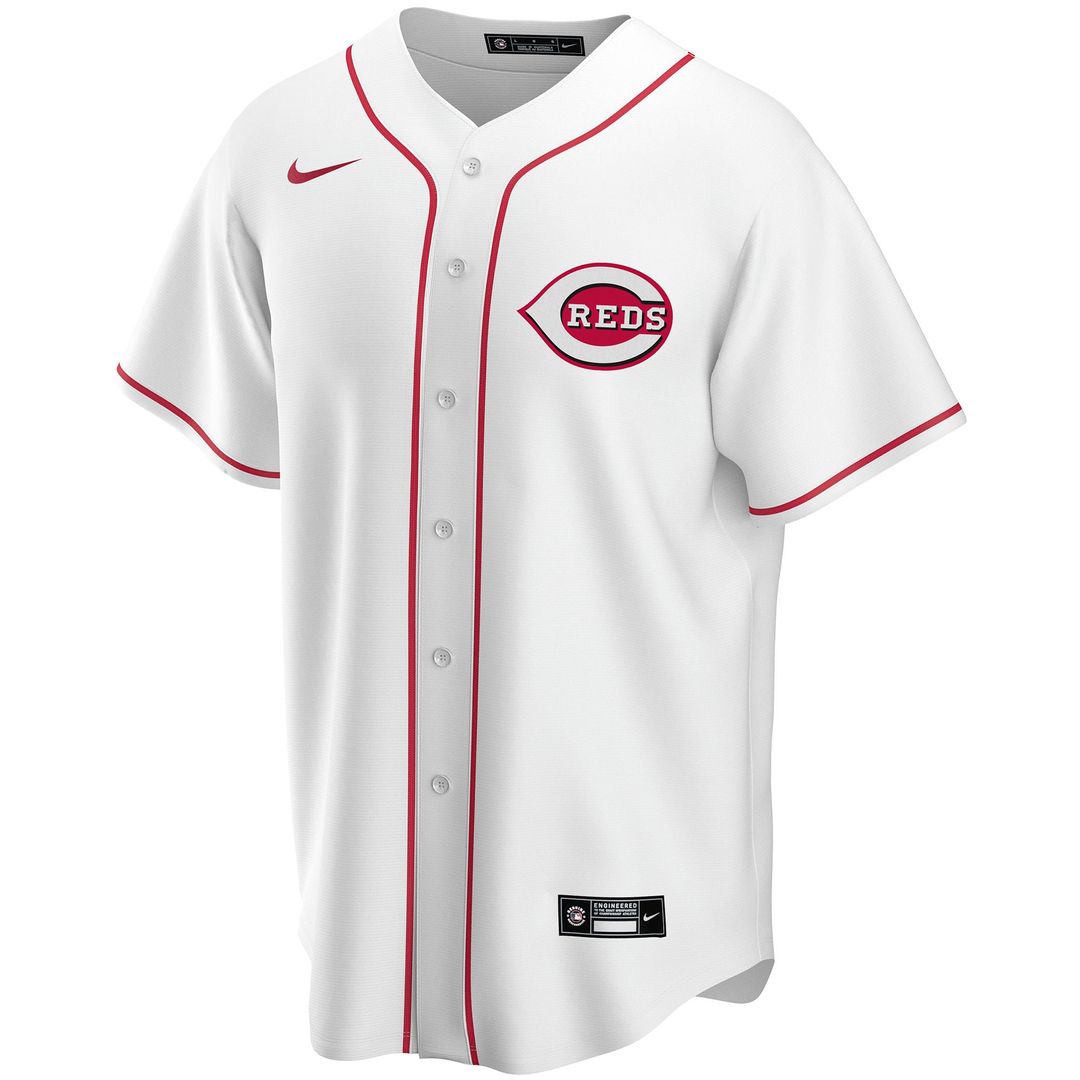 Cincinnati Reds Nike White Home Replica Custom Jersey product image 2, provided for visual reference and product detail