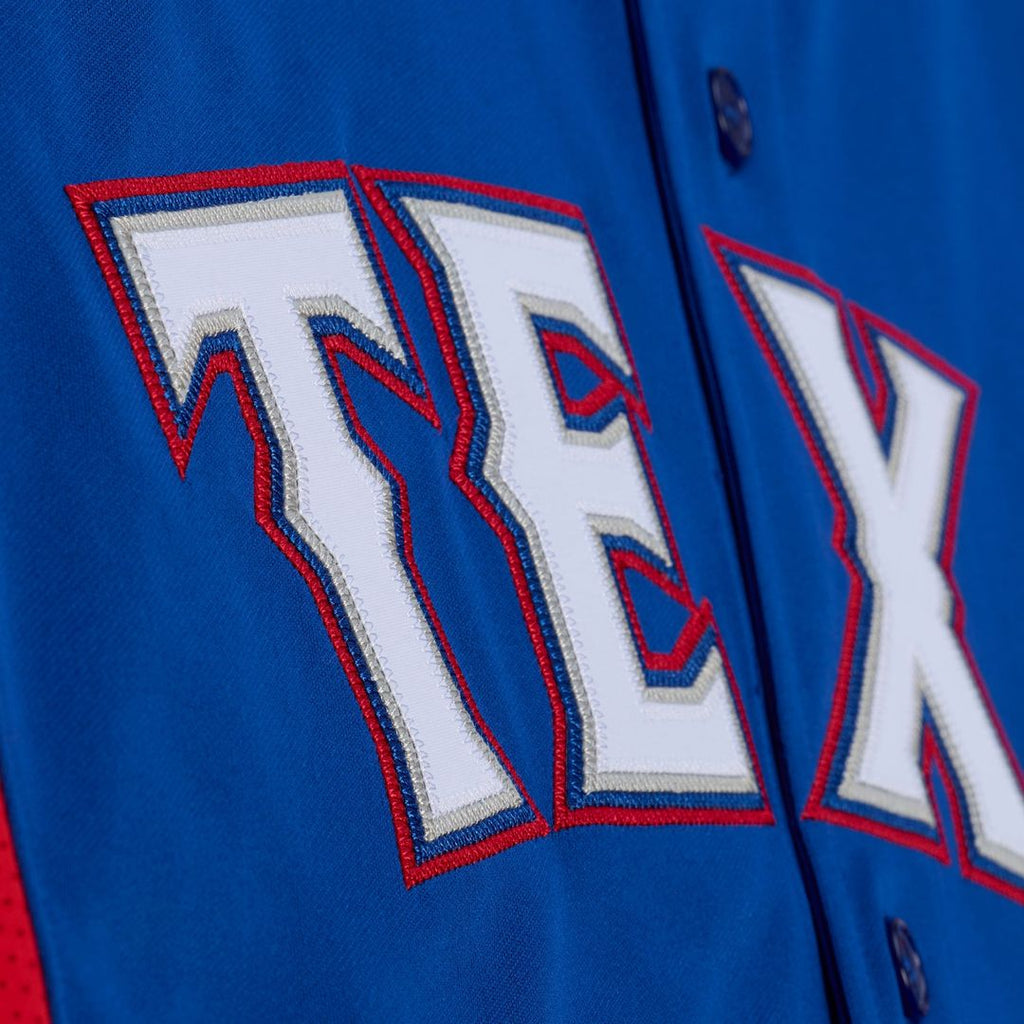 Texas Rangers Adrian Beltre Mitchell & Ness Royal Cooperstown Mesh Batting Practice Button-Up Jersey product image 4,