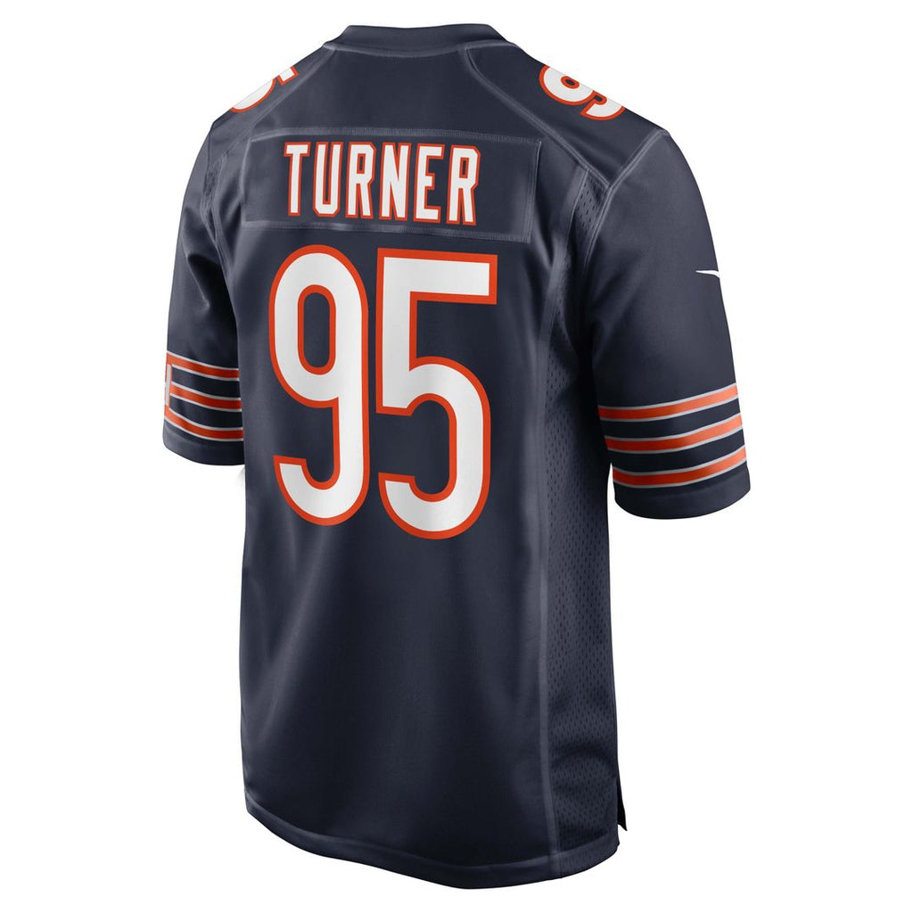 Chicago Bears Shemar Turner Nike Navy Team Game Jersey product image 3, provided for visual reference and product detail