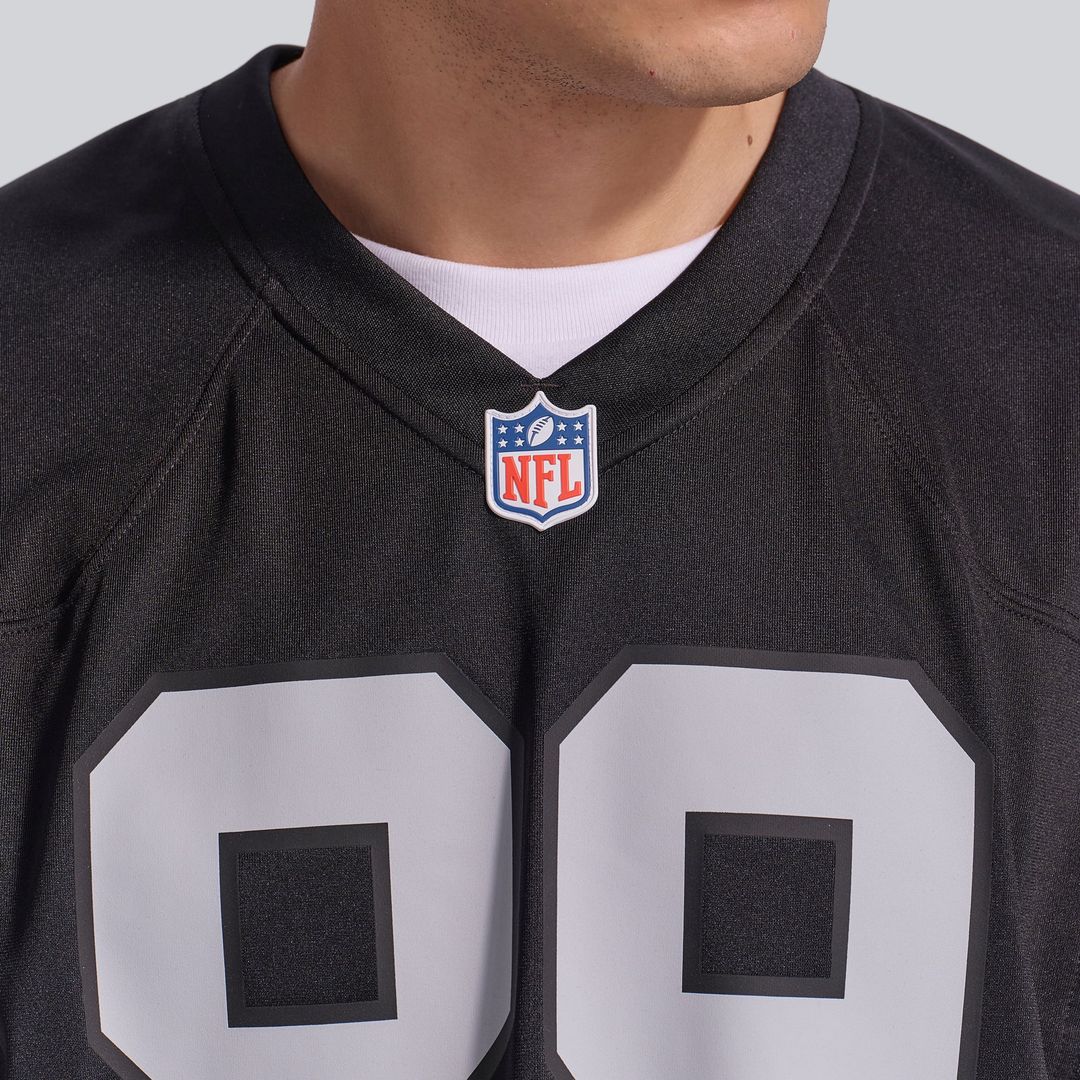 Las Vegas Raiders Brock Bowers Nike Black Player Game Jersey product image 8, provided for visual reference and product