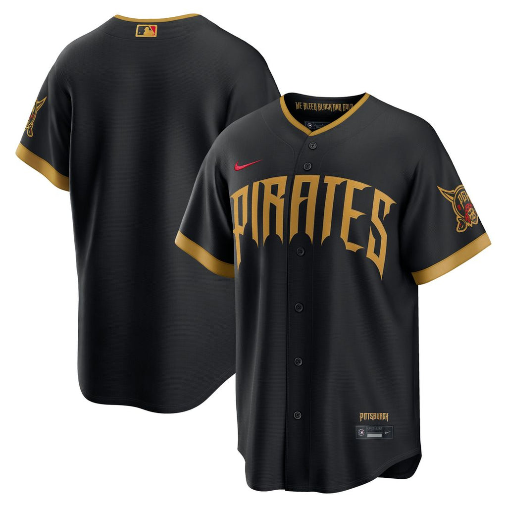 Pittsburgh Pirates Nike Black 2026 City Connect Stadium Jersey product image 1, provided for visual reference and product