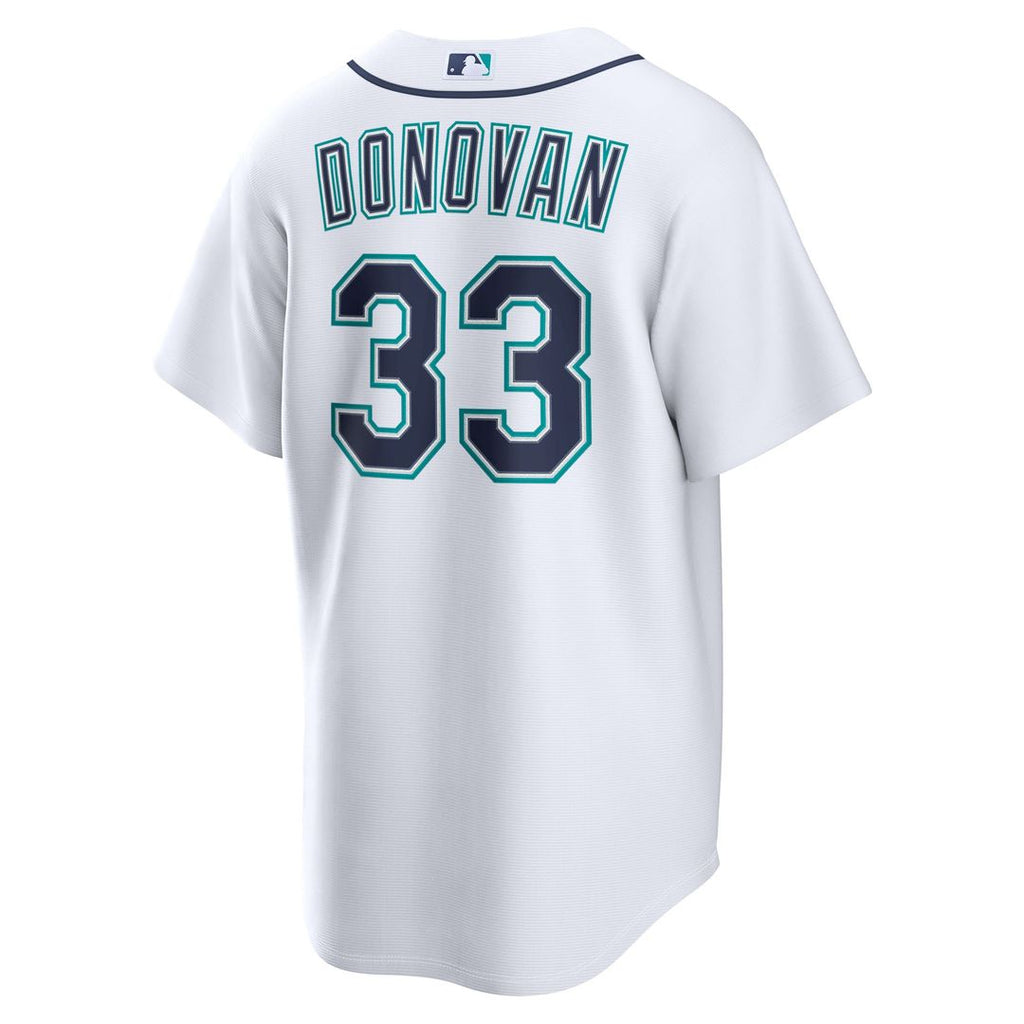 Seattle Mariners Brendan Donovan Nike White Home Replica Jersey product image 3, provided for visual reference and product