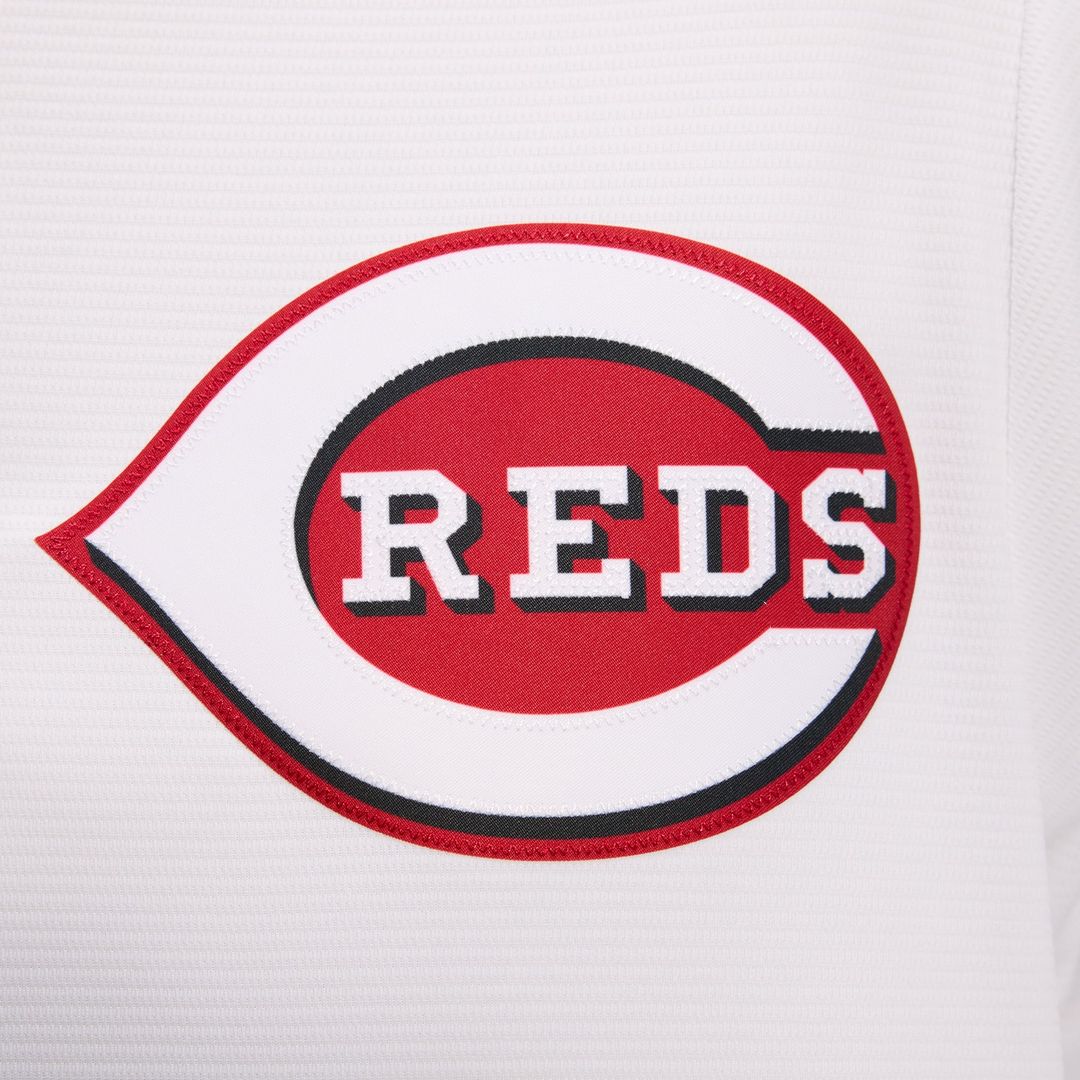 Cincinnati Reds Nike White Home Replica Team Jersey product image 8, provided for visual reference and product detail review