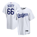 Los Angeles Dodgers Tanner Scott Nike White Home Replica Jersey product image 1, provided for visual reference and product