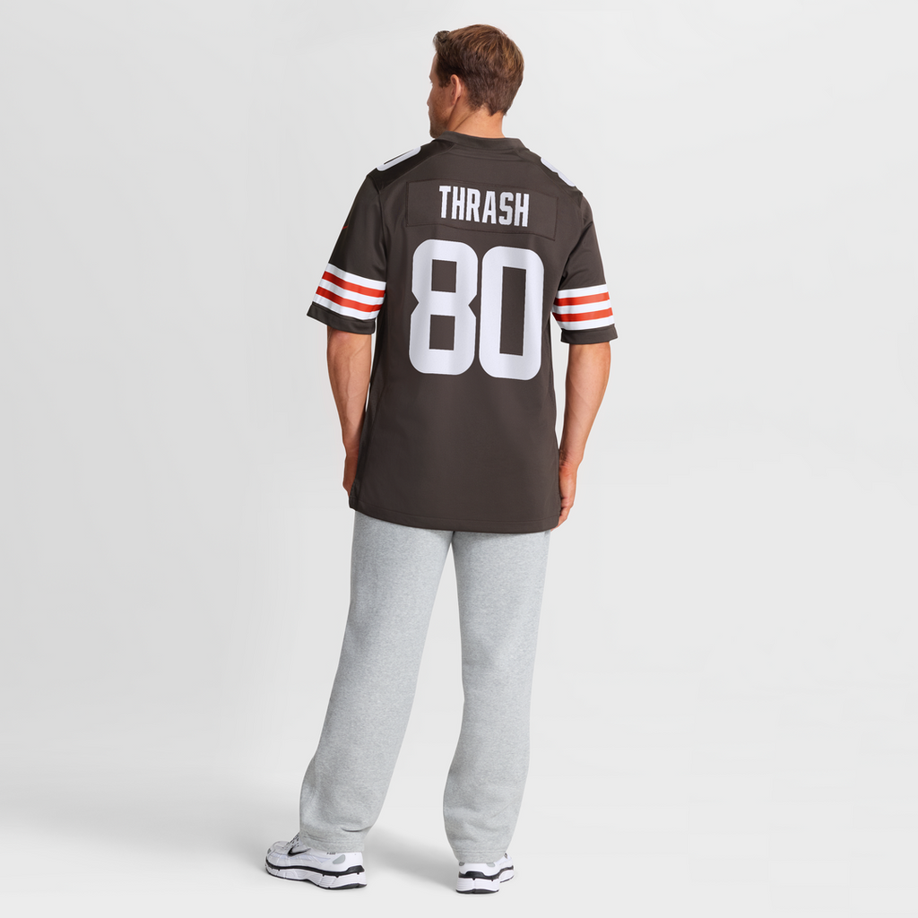 Cleveland Browns Jamari Thrash Nike Brown Team Game Jersey product image 5, provided for visual reference and product detail