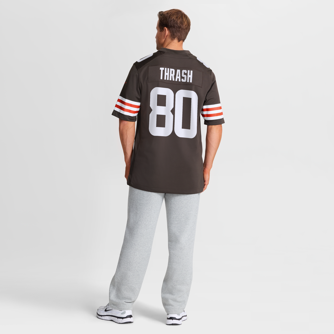 Cleveland Browns Jamari Thrash Nike Brown Team Game Jersey product image 5, provided for visual reference and product detail