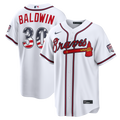 Fourth of July Atlanta Braves Drake Baldwin Nike White USA 250 Stadium Jersey product image 1, provided for visual reference