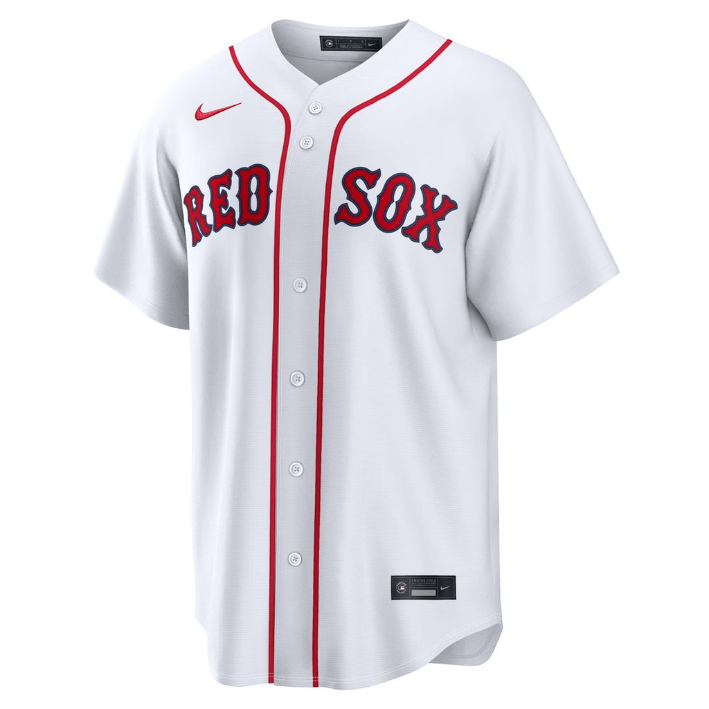 Boston Red Sox Nike White Home Stadium Custom Jersey product image 2, provided for visual reference and product detail review