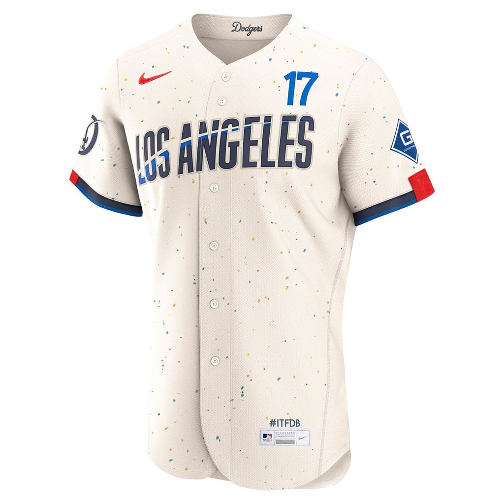 Los Angeles Dodgers Shohei Ohtani Nike Cream City Connect Authentic Sponsor Patch Jersey product image 2, provided for