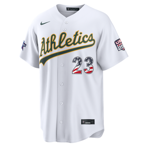2026 All-Star Edition Stars & Stripes Athletics Shea Langeliers Nike White Stadium Jersey product image 2, provided for