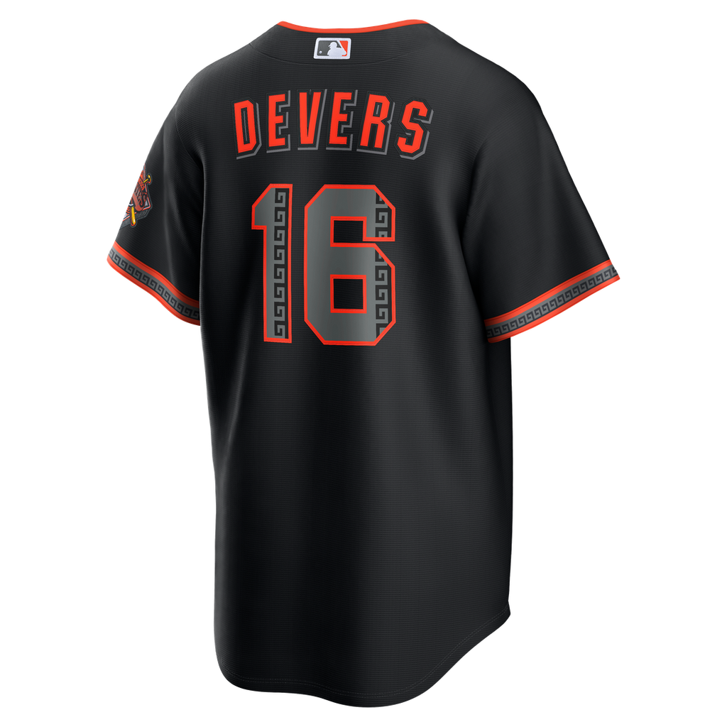 San Francisco Giants Rafael Devers Nike Black Alternate Stadium Jersey product image 3, provided for visual reference and