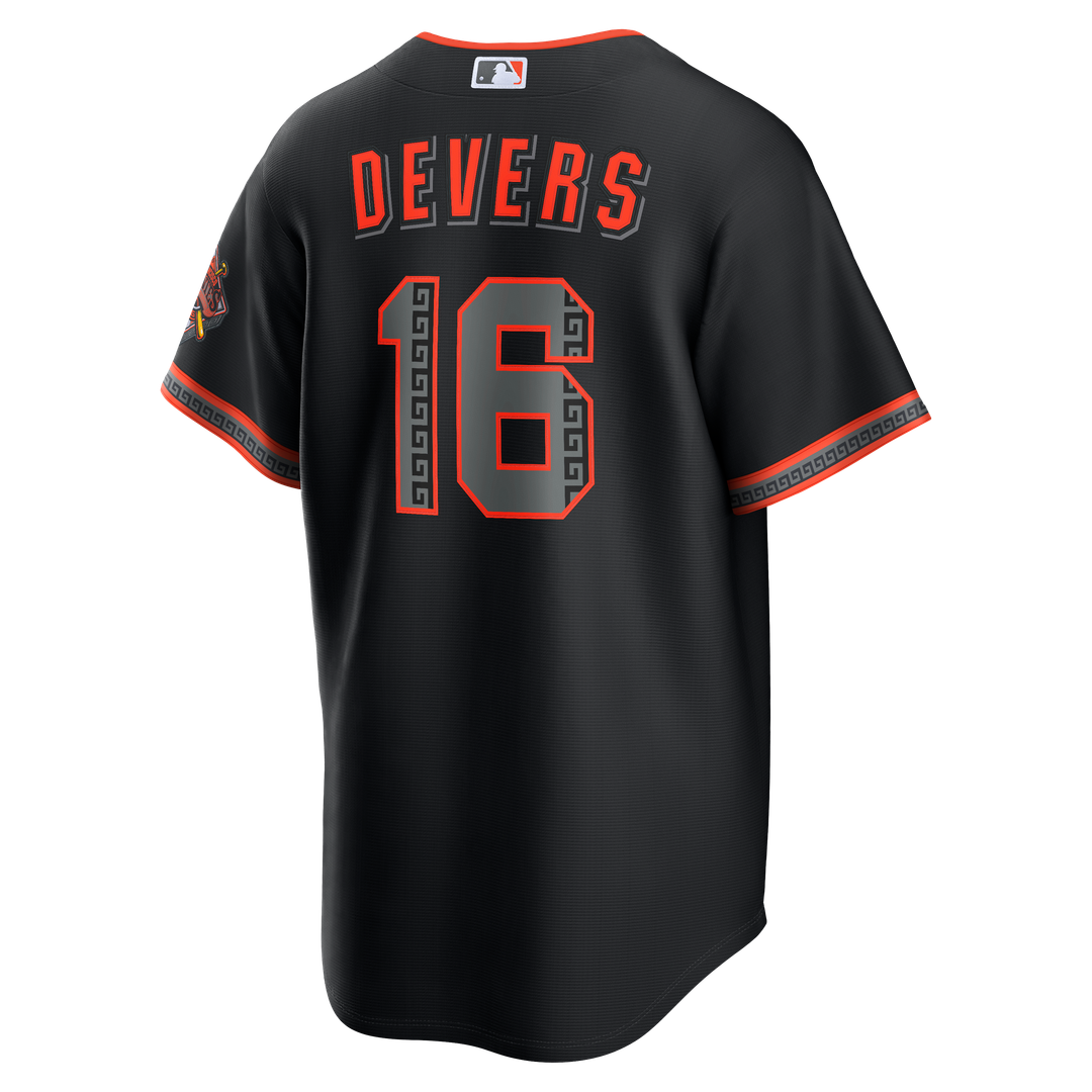 San Francisco Giants Rafael Devers Nike Black Alternate Stadium Jersey product image 3, provided for visual reference and
