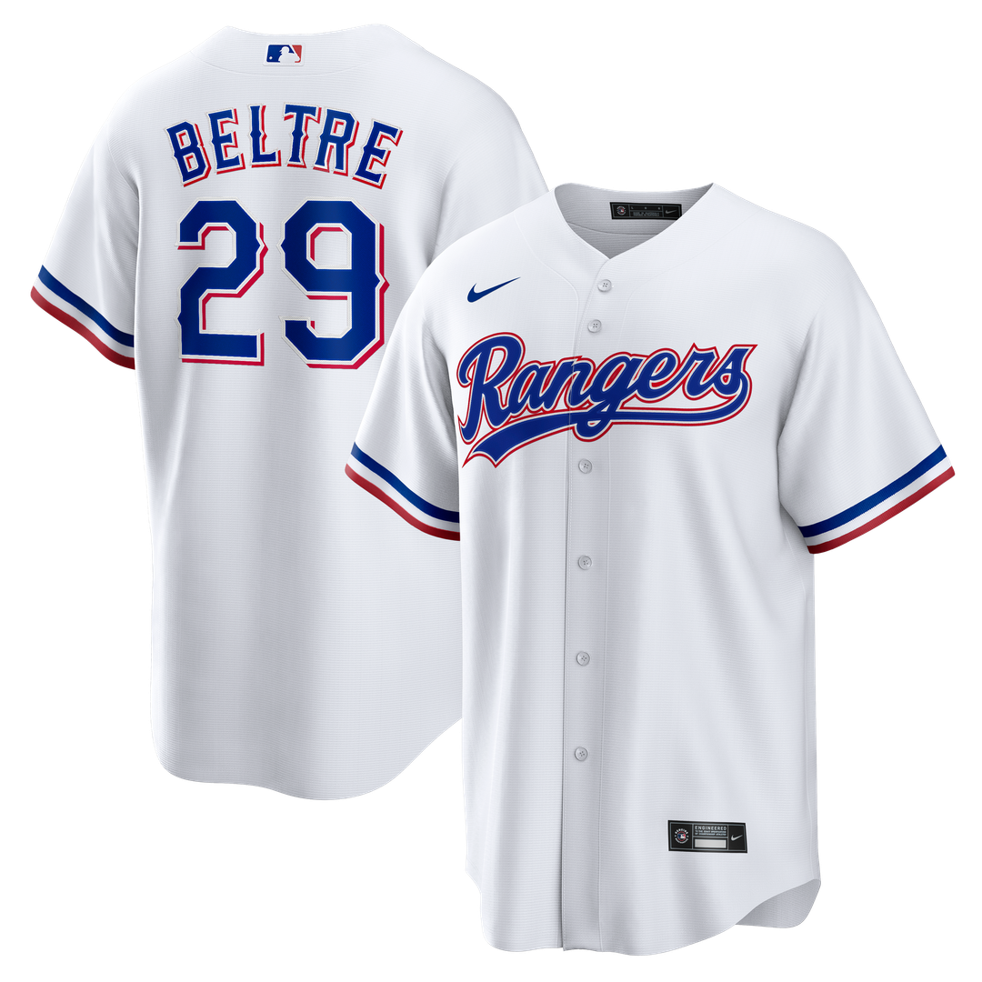 Texas Rangers Adrian Beltre Nike White Home Retired Player Replica Jersey product image 1, provided for visual reference and