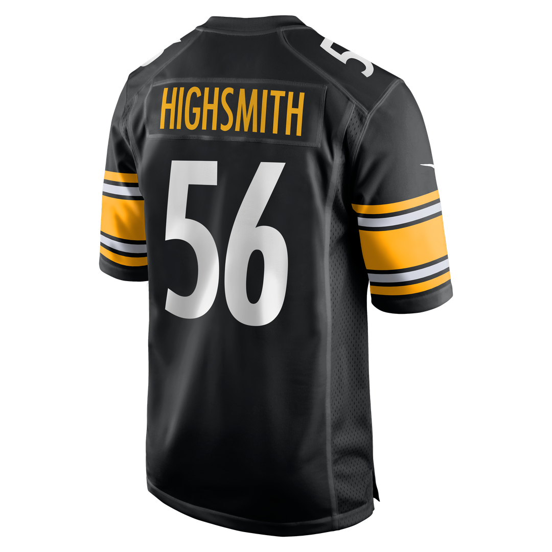 Pittsburgh Steelers Alex Highsmith Nike Black Game Jersey product image 11, provided for visual reference and product detail