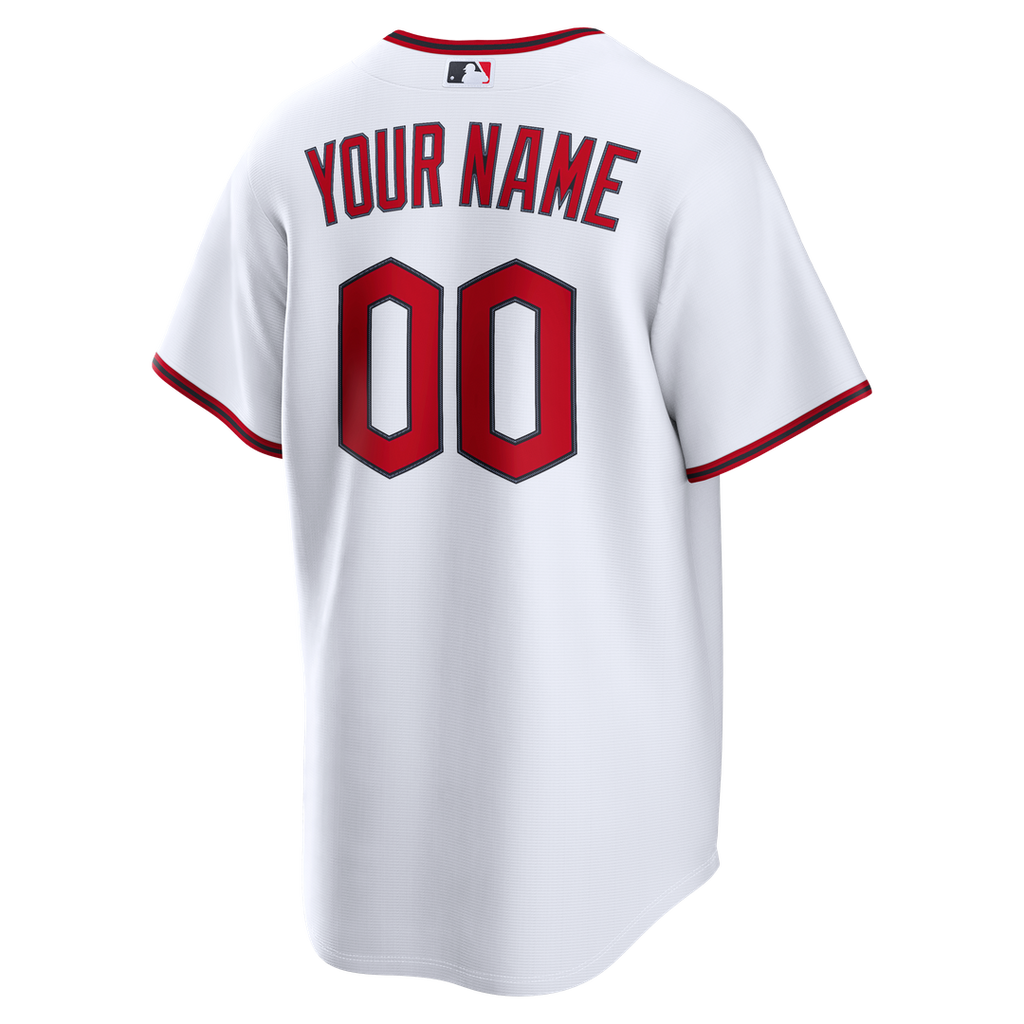 Cleveland Guardians Nike White Home Replica Custom Jersey product image 3, provided for visual reference and product detail