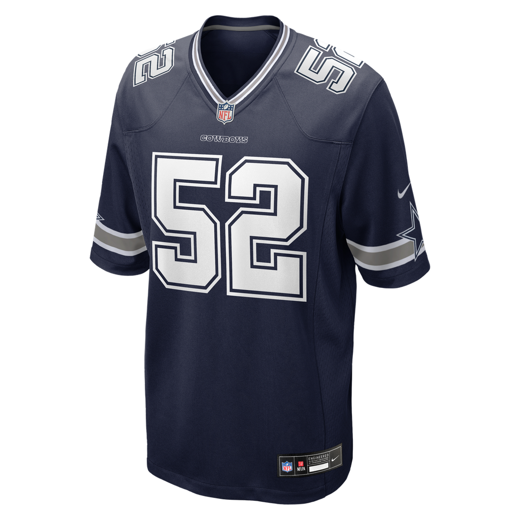 Dallas Cowboys Tyler Booker Nike Navy Team Game Jersey product image 2, provided for visual reference and product detail