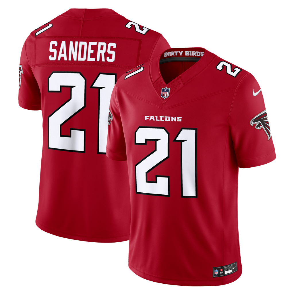 Atlanta Falcons Deion Sanders Nike Red Team Vapor F.U.S.E. Stitched Retired Limited Jersey product image 1, provided for