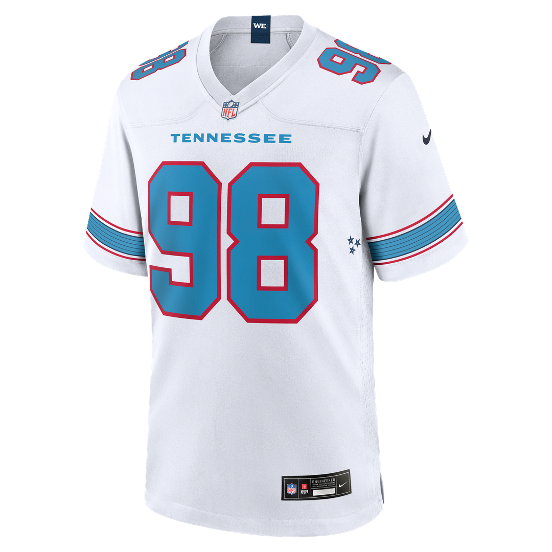 Tennessee Titans Jeffery Simmons Nike Light Blue Game Jersey product image 14, provided for visual reference and product