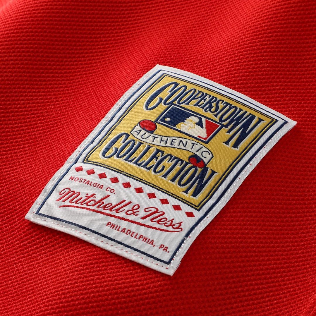 Philadelphia Phillies Ryan Howard Mitchell & Ness Red Cooperstown Collection Batting Practice Jersey product image 7,