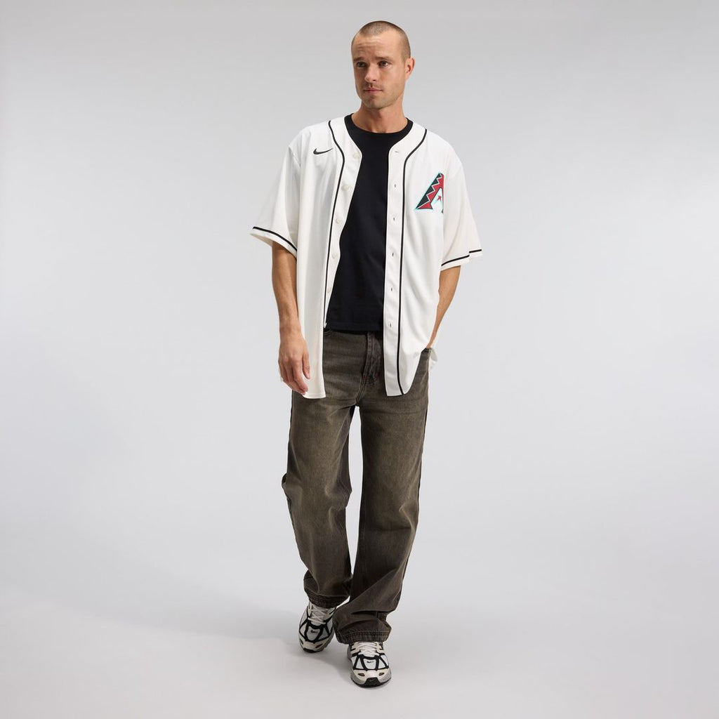 Arizona Diamondbacks Corbin Carroll Nike Cream Home Replica Jersey product image 4, provided for visual reference and
