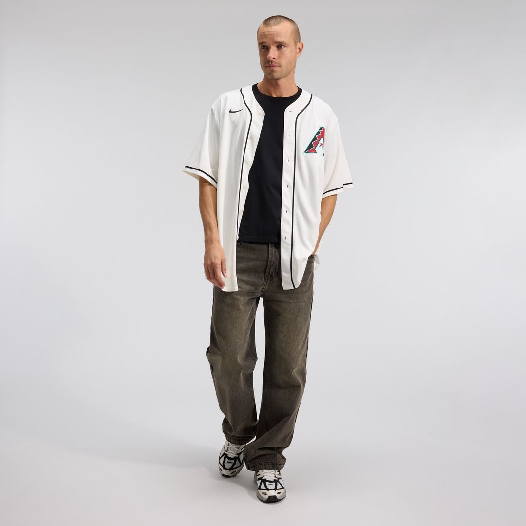 Arizona Diamondbacks Corbin Carroll Nike Cream Home Replica Jersey product image 4, provided for visual reference and